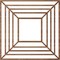 Ekena Millwork Raven Wood Fretwork Pierced Ceiling Medallion, Walnut, 38"OD x 14"ID x 3/8"T CMWP38X38X0375RAWA - alternate 3